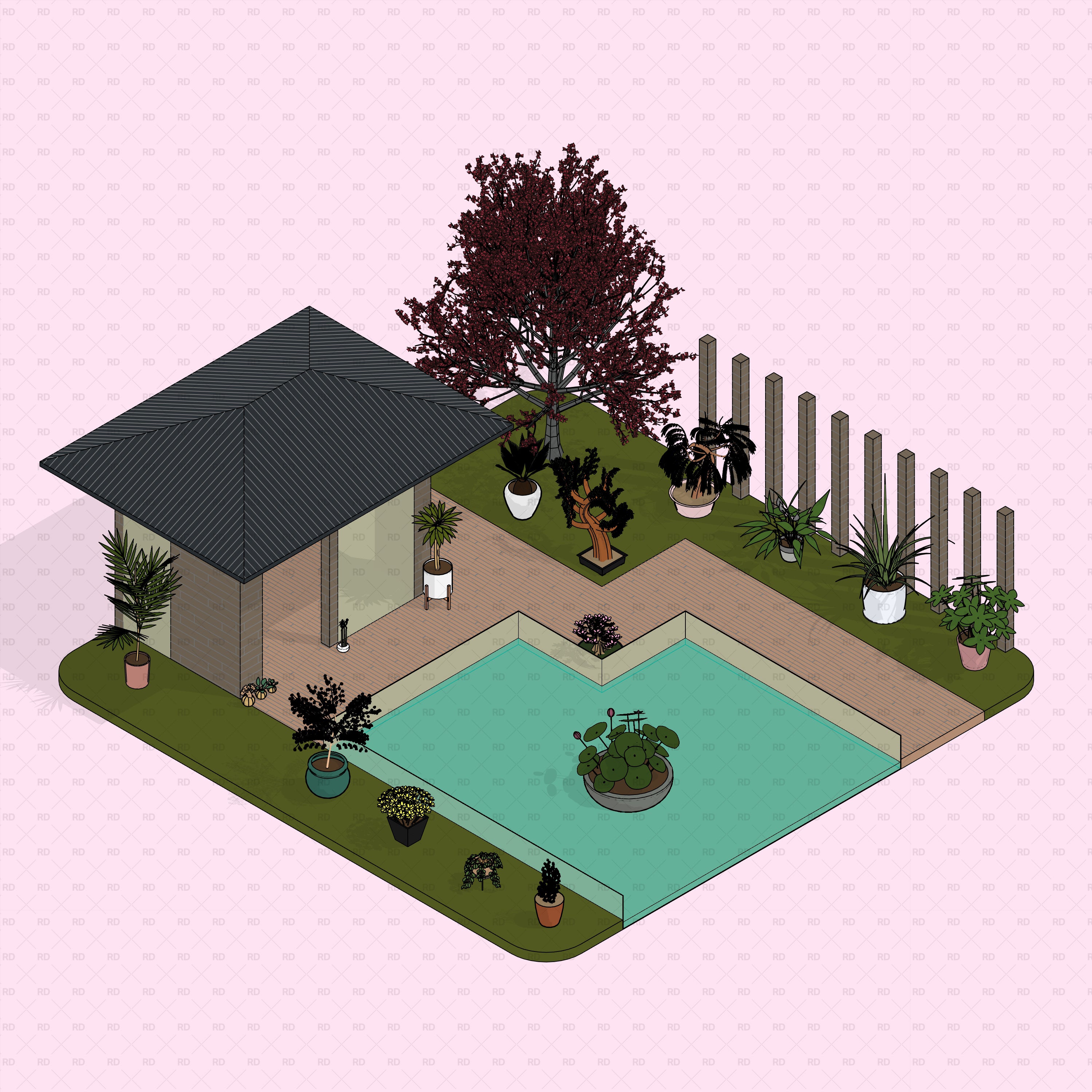 weeping willow for revit