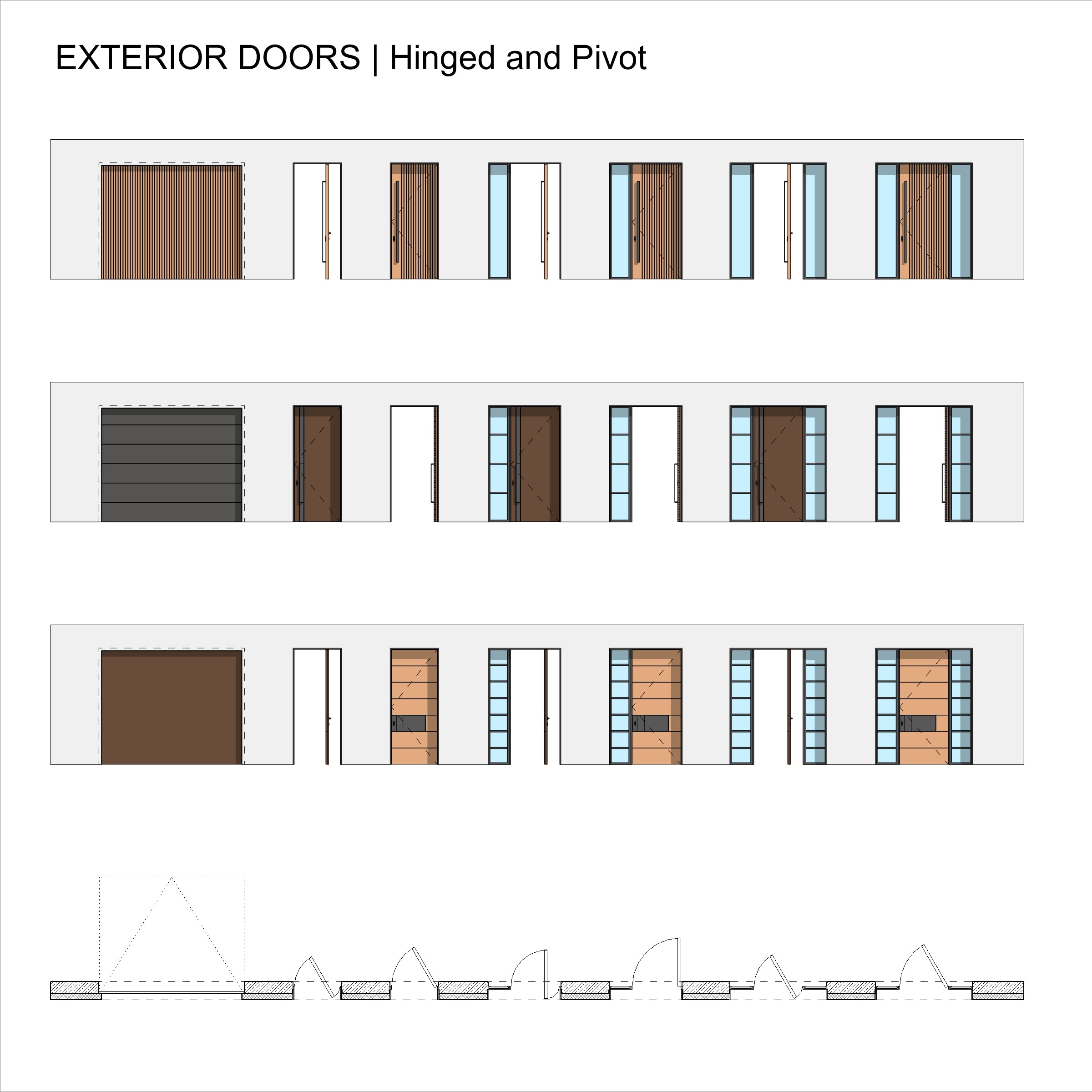 Revit Exterior Doors (Metric + Imperial)