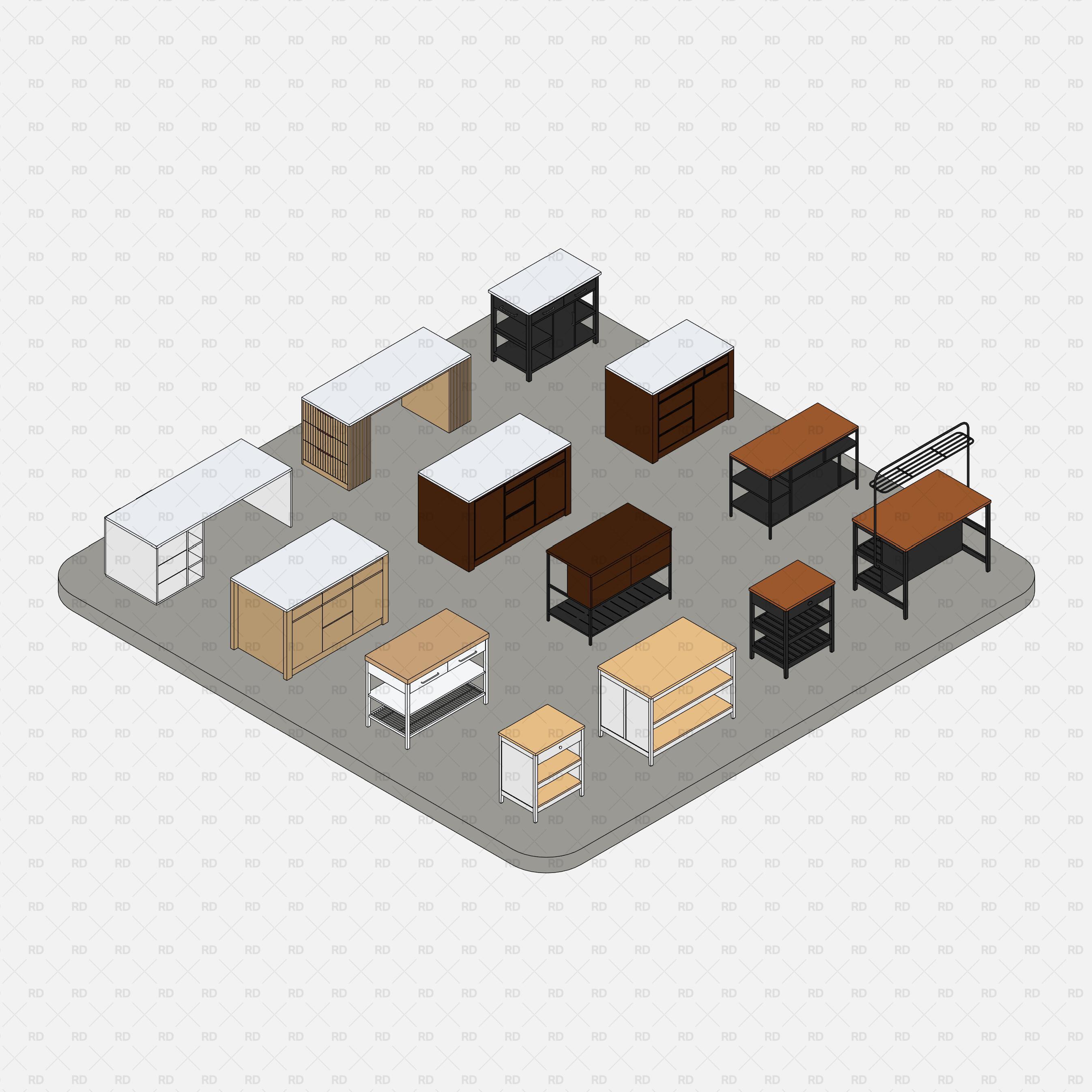 revit kitchen furniture