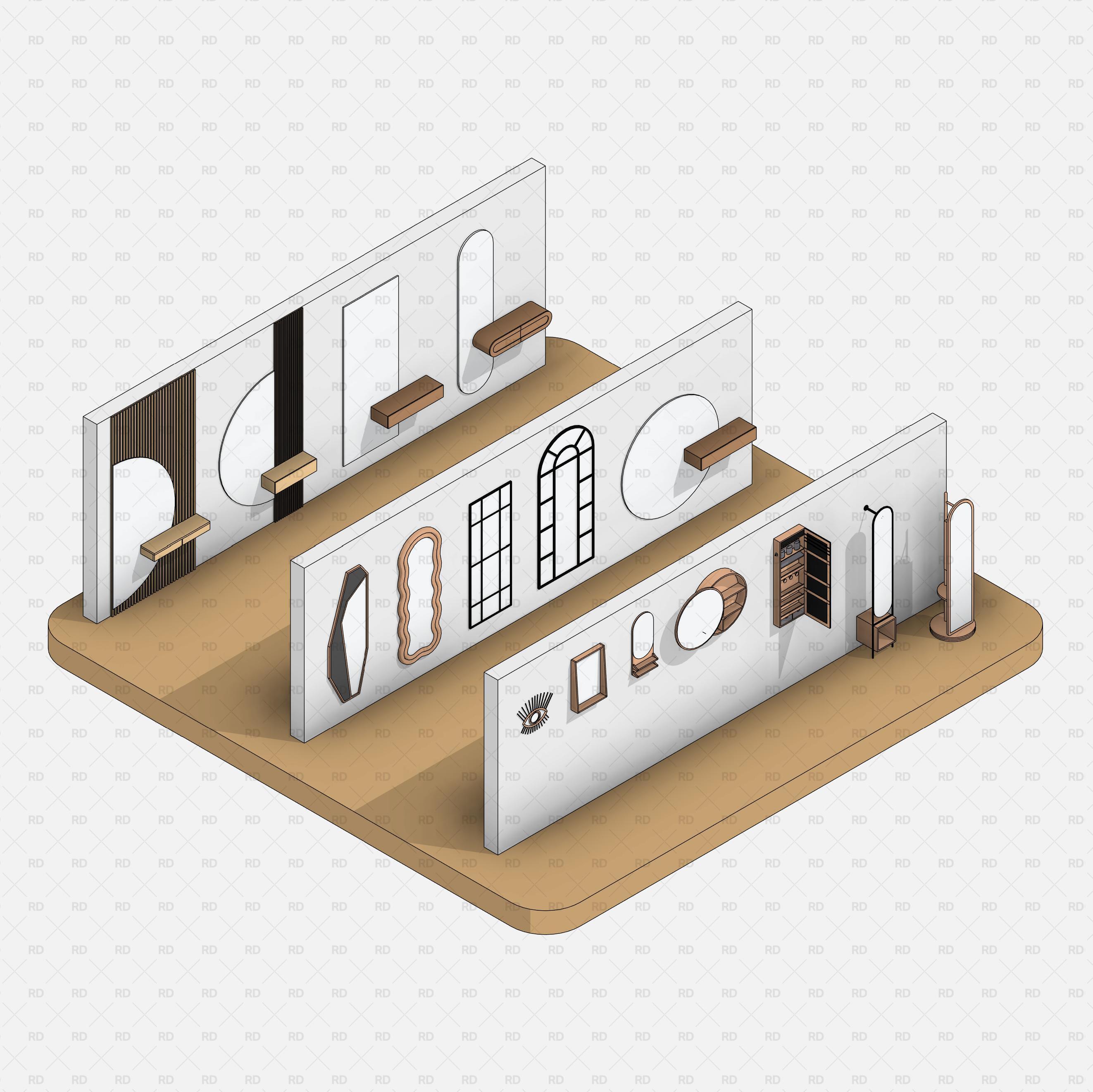 download revit mirrors parametric families