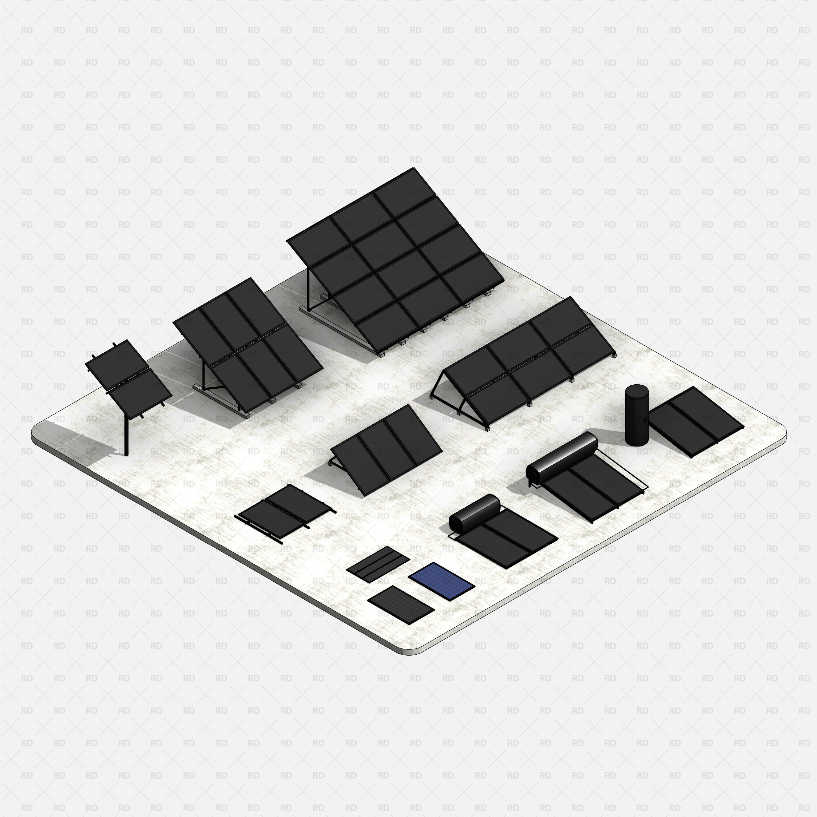 Revit Solar Panels families download 