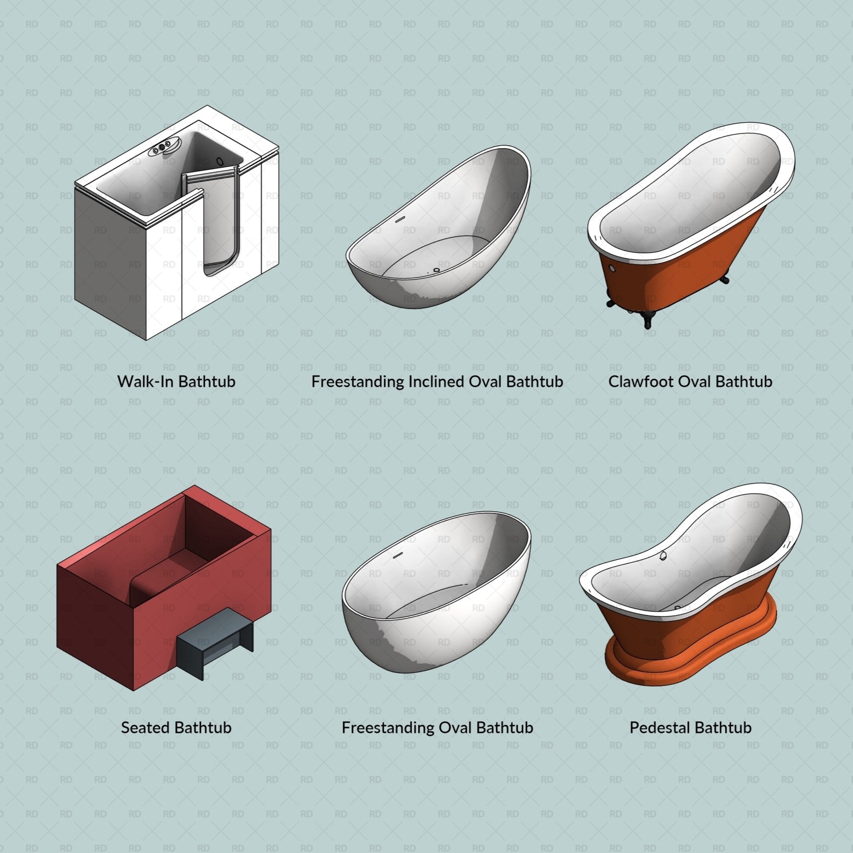 download revit bathtubs