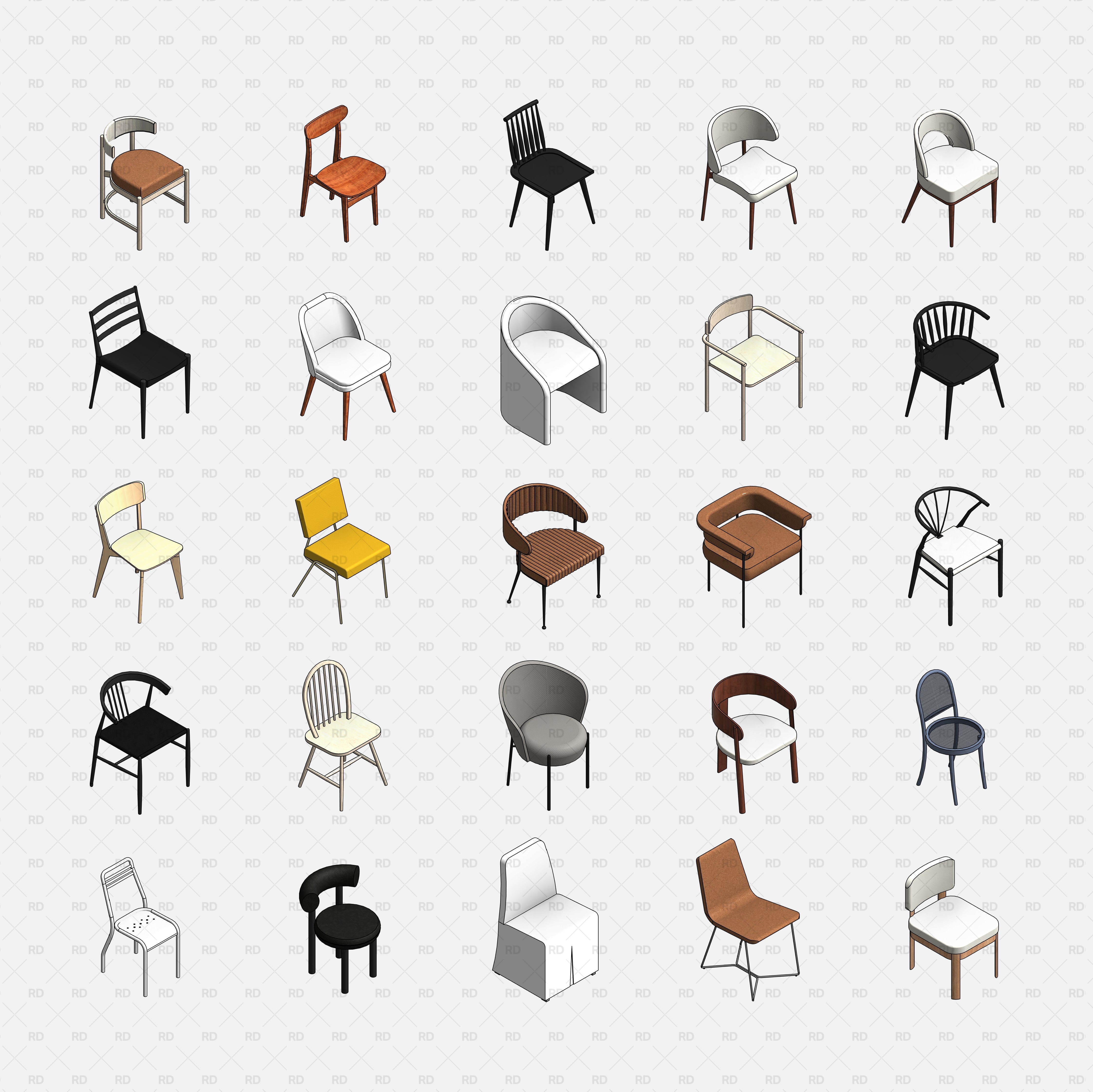 Revit Dining Chairs