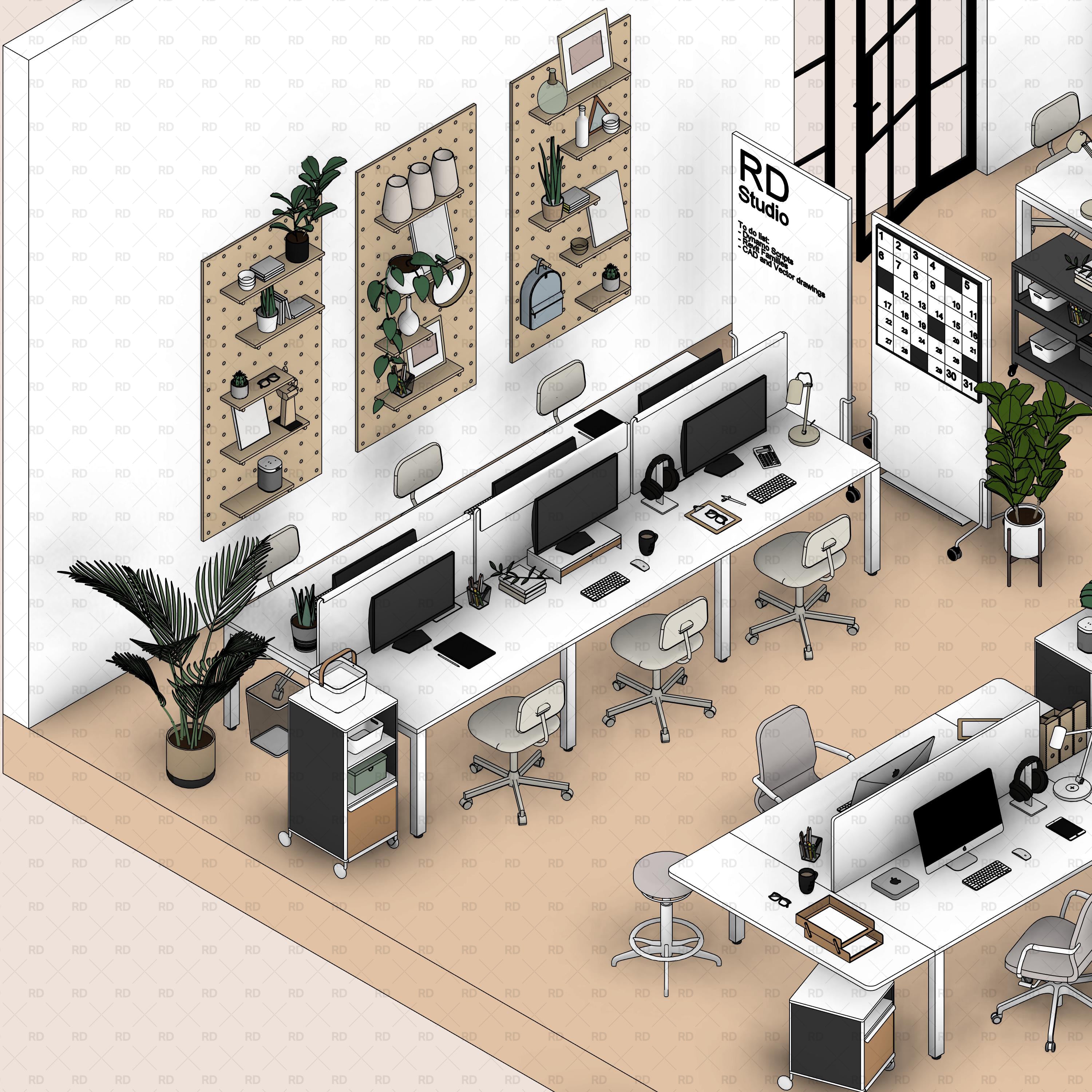 revit office design