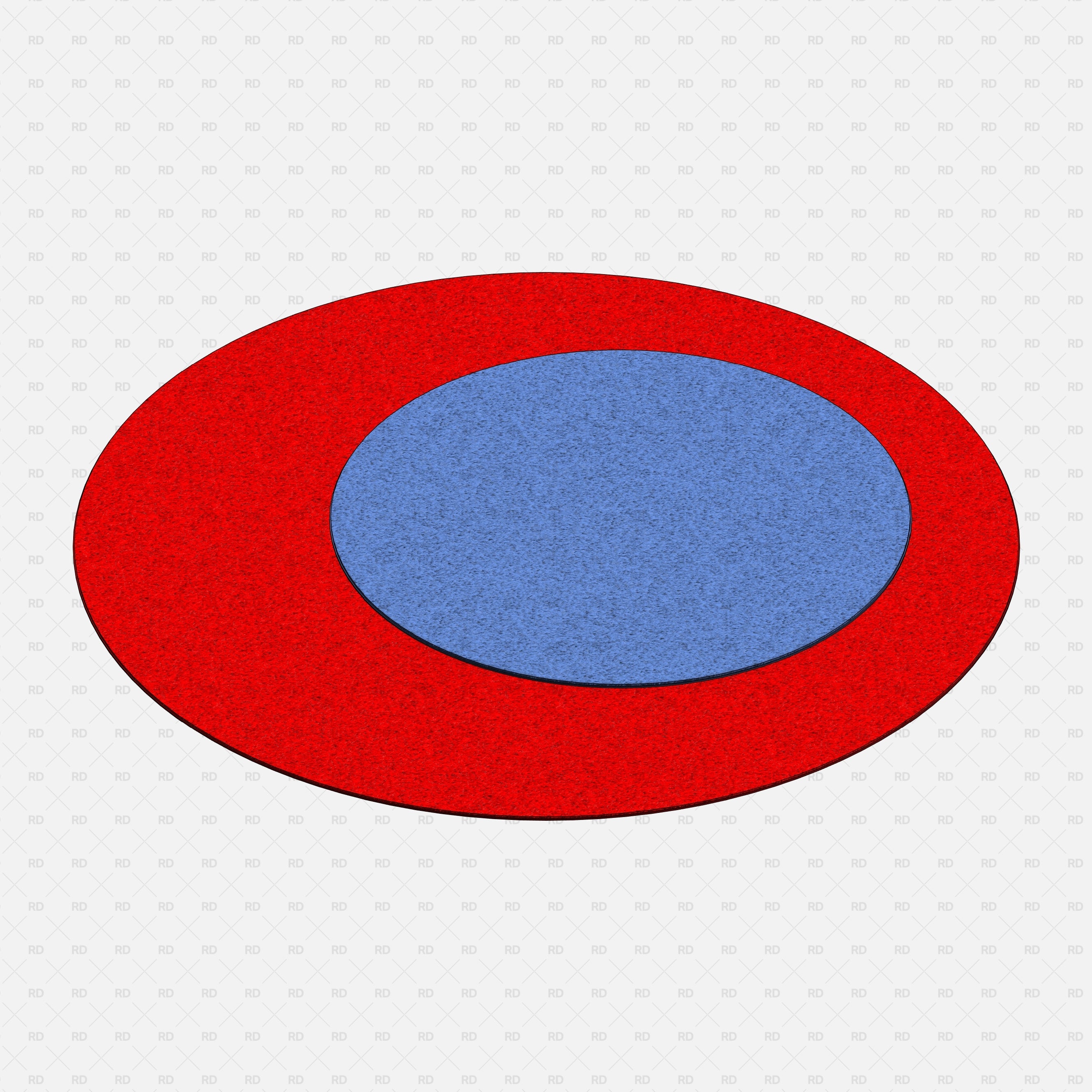 Revit Round Rug carpet download free family 