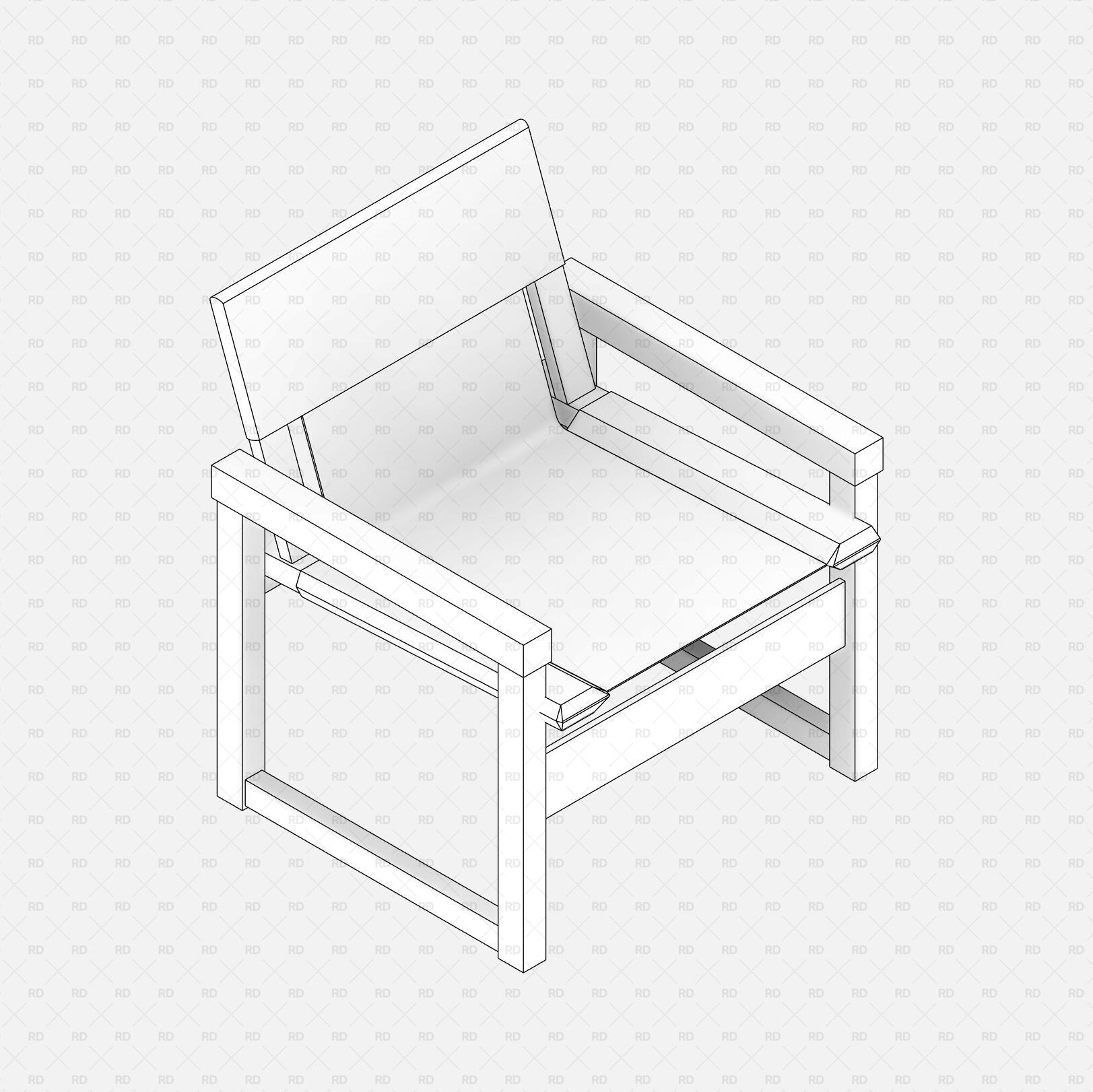 Revit Armchair download free furniture families  