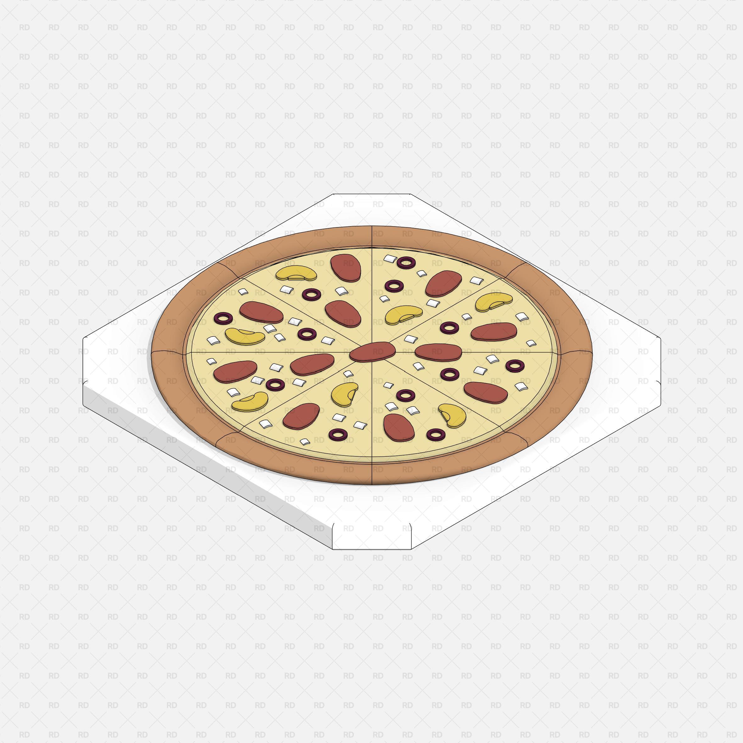 Free Revit Food Pizza Family download 