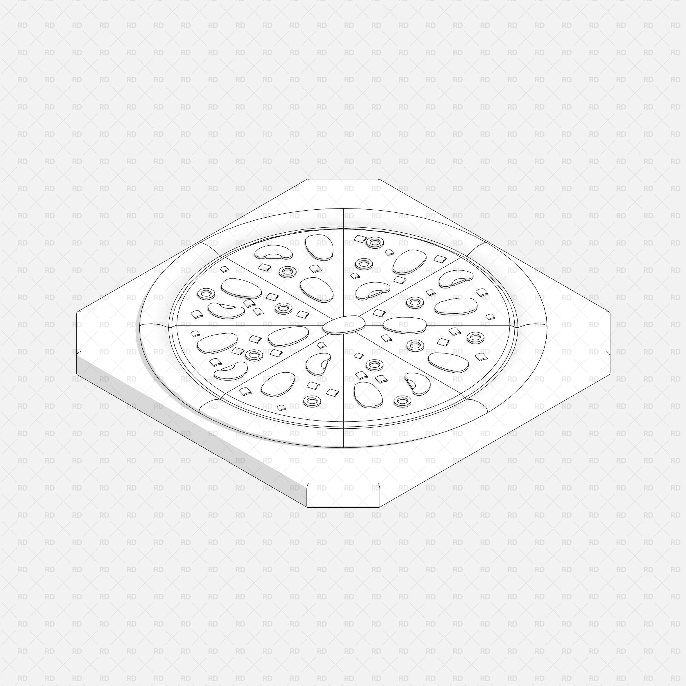 Free Revit Food Pizza Family download 