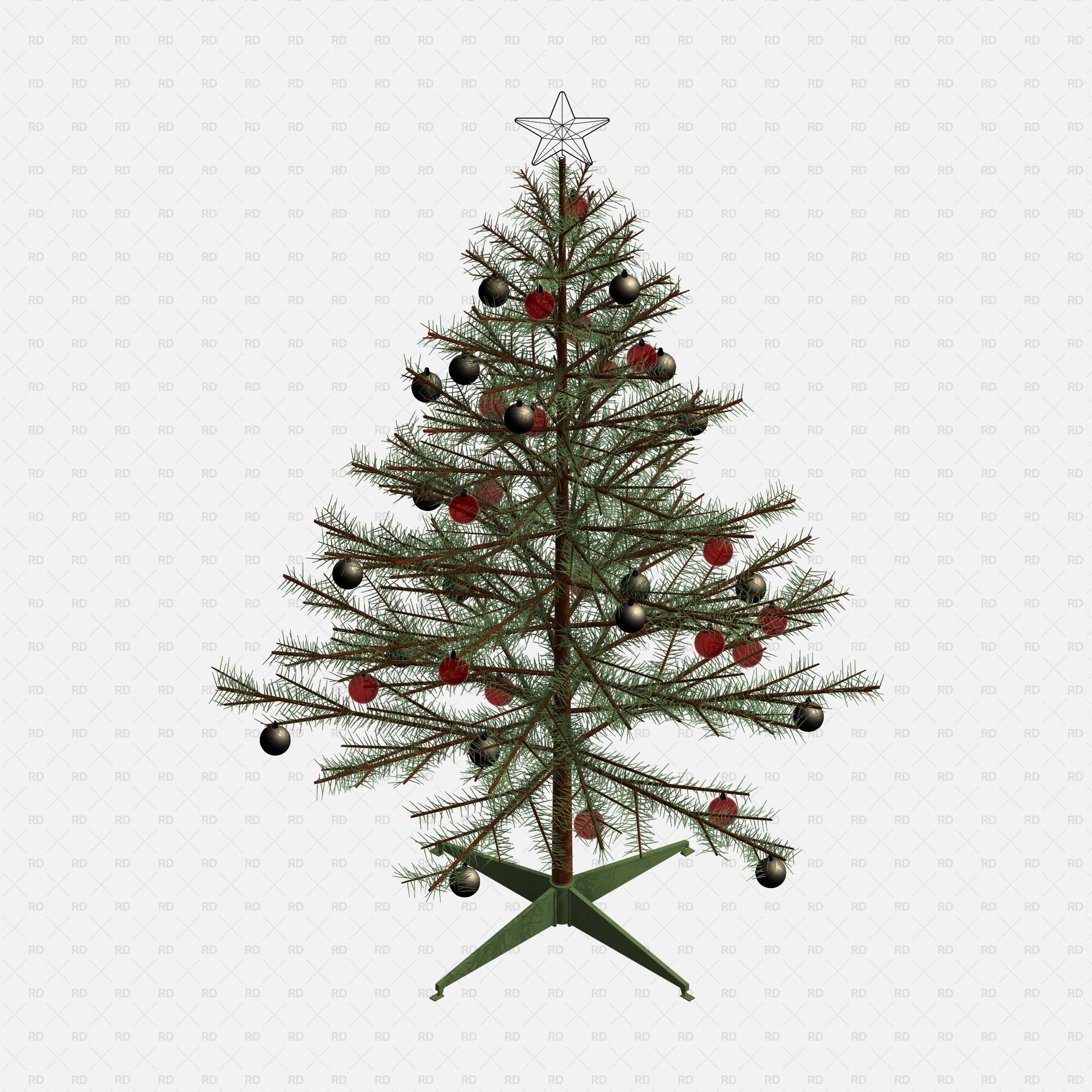 Download Free Revit Christmas Tree Family bim object 