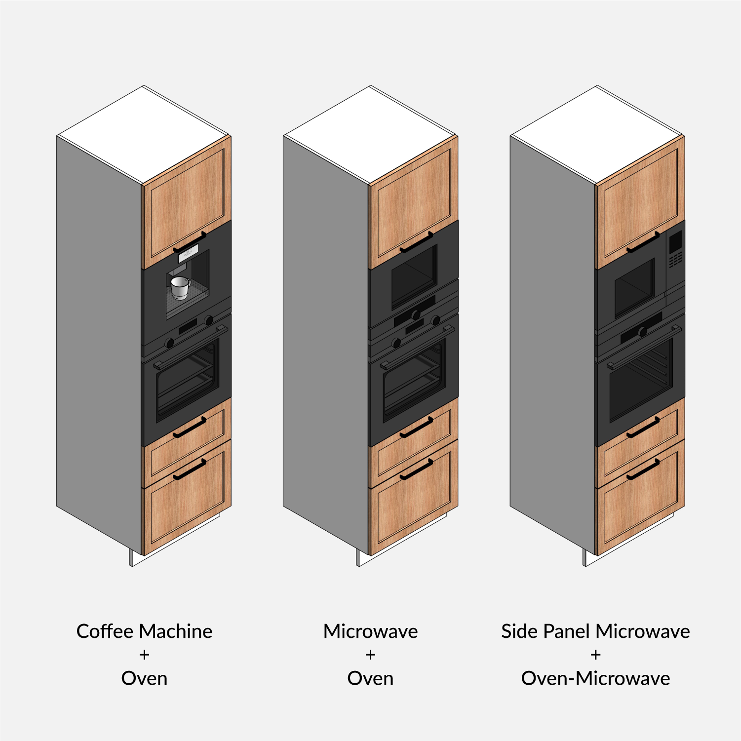 revit cabinet with coffee machine