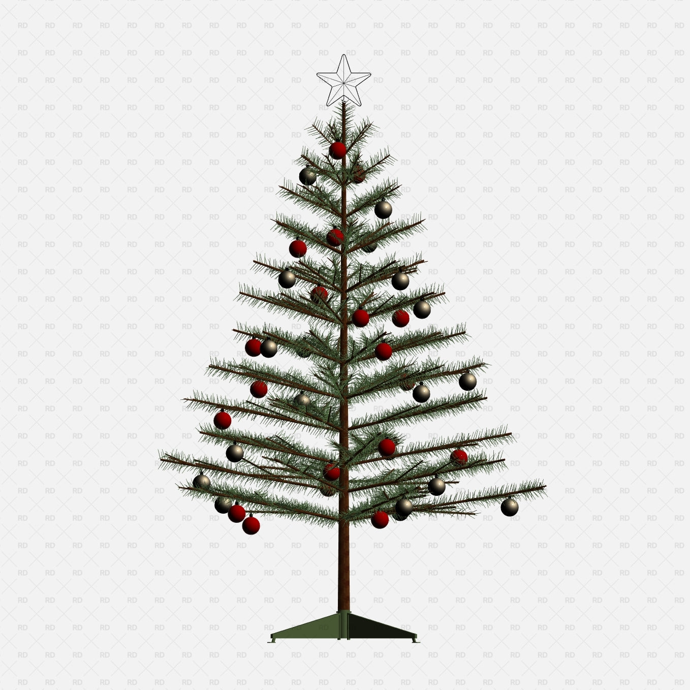 Download Free Revit Christmas Tree Family bim object 