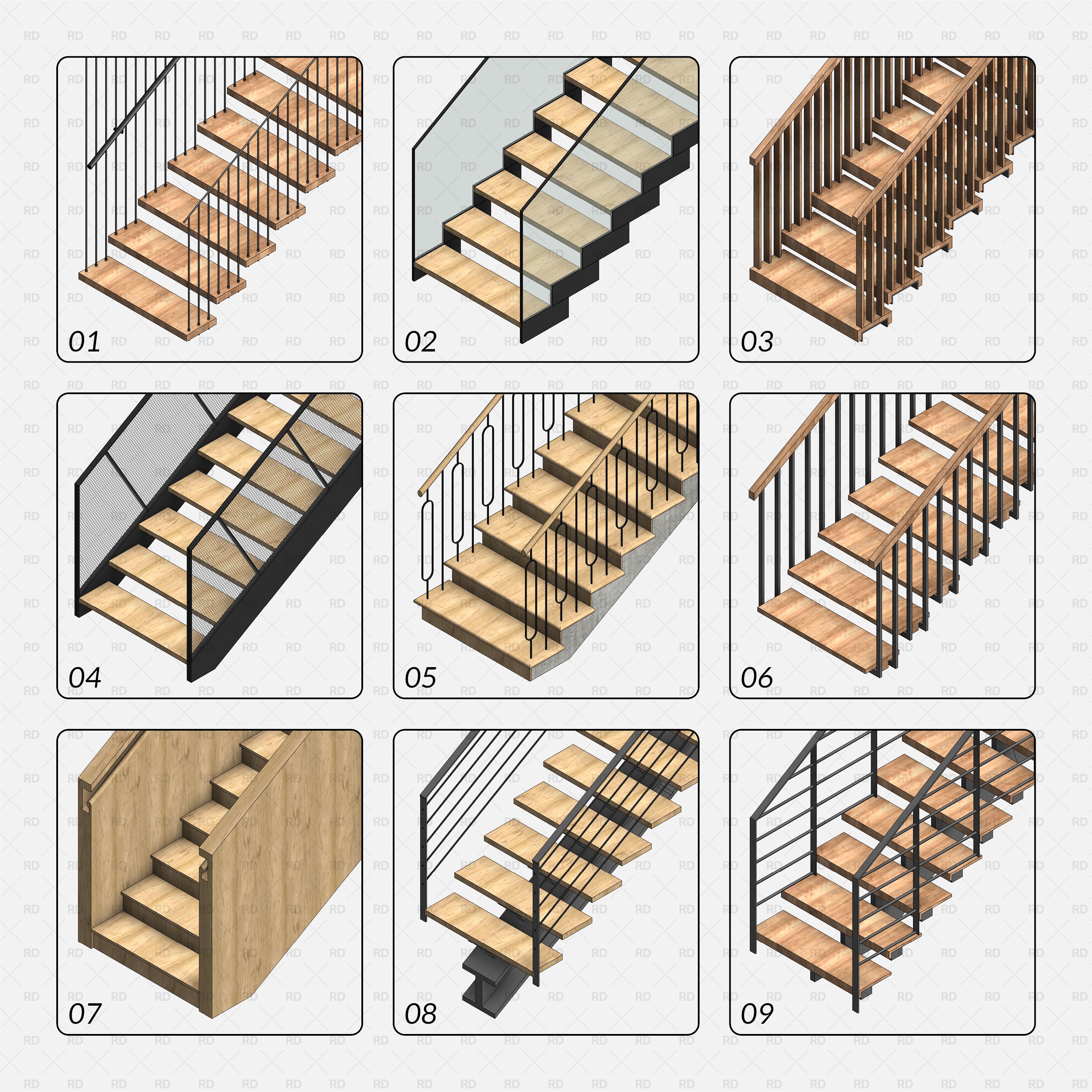 download revit stairs