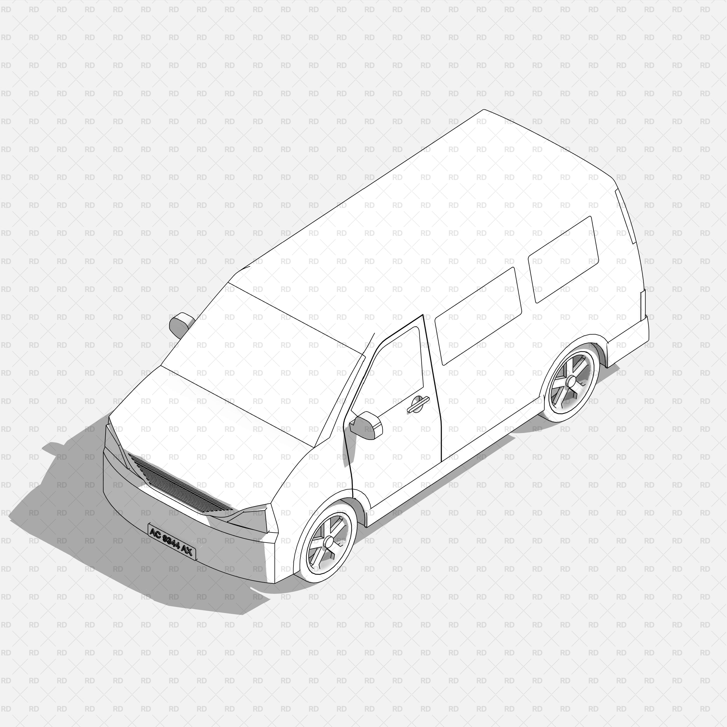 Revit-Fahrzeug – Van