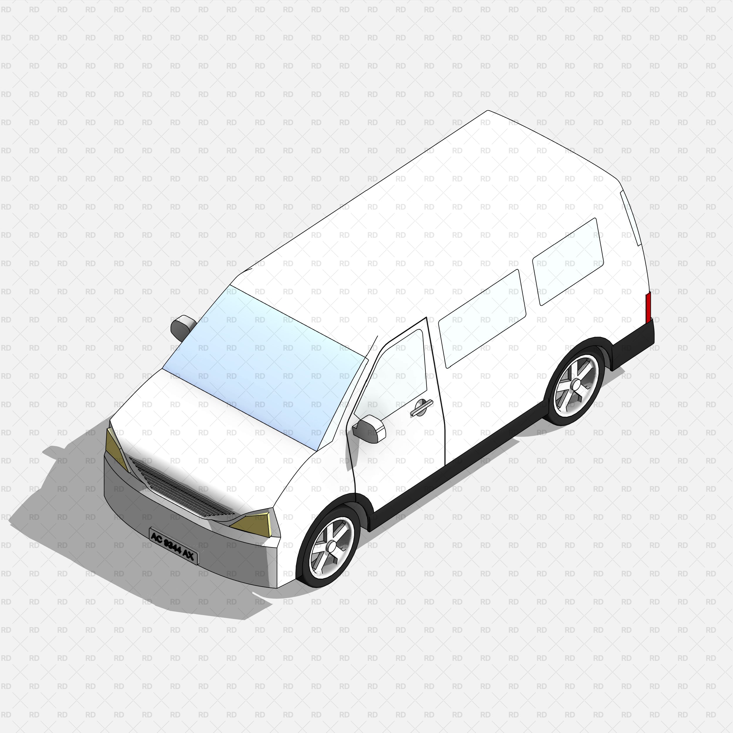 Revit-Fahrzeug – Van