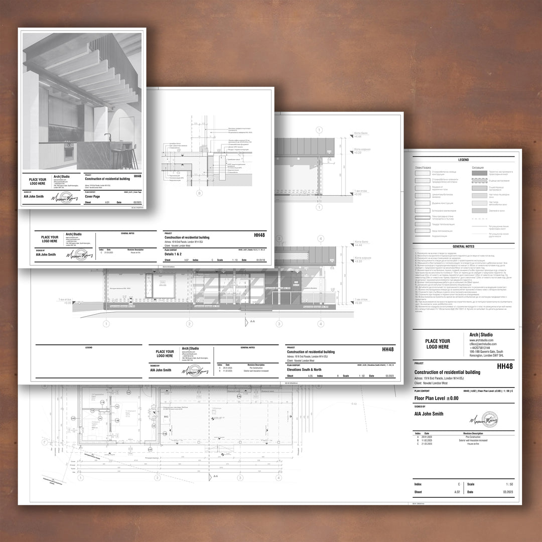 Download Modern Revit Title Blocks Families RD Studio