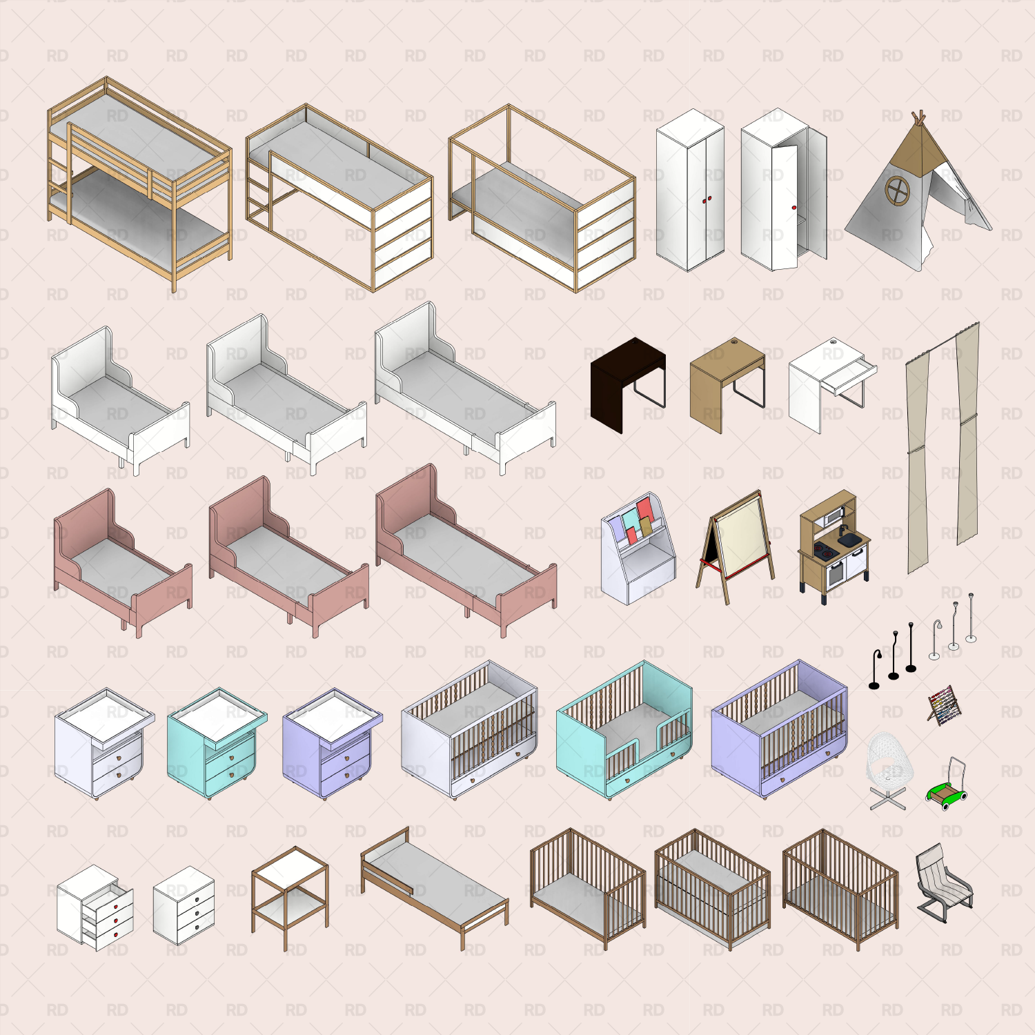 revit families furniture library