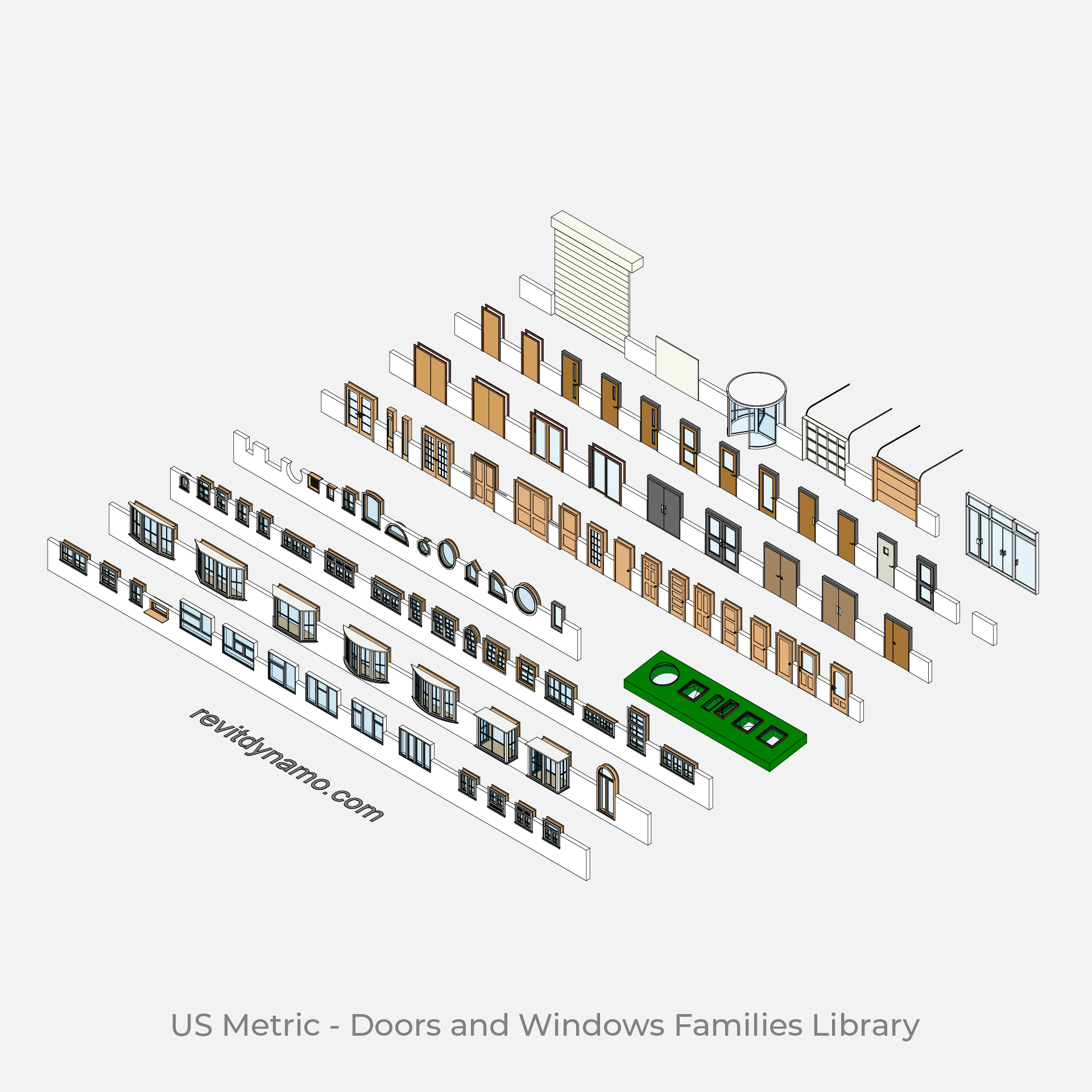 Revit Doors and Windows Families download free