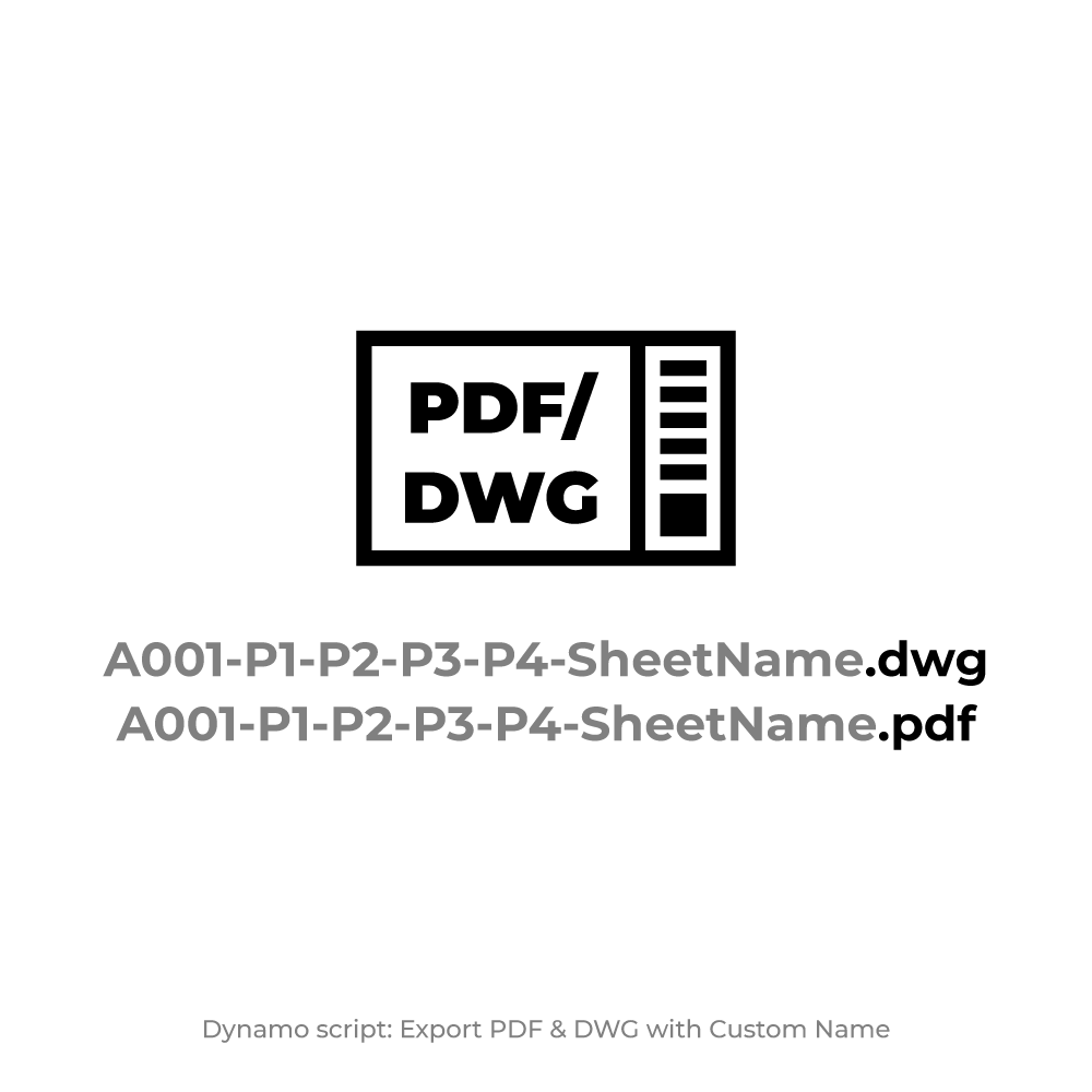 Dynamo Script: Export PDF & DWG with Custom Name