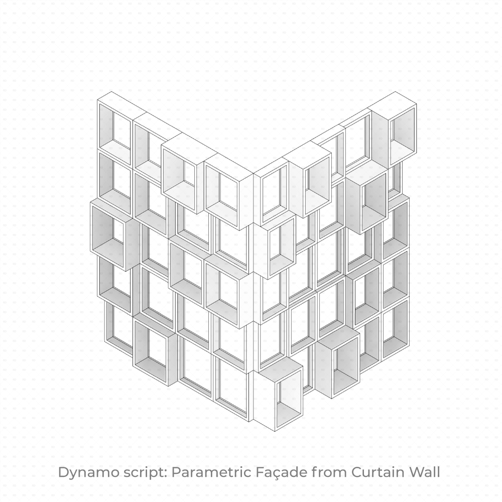 revit dynamo parametric facade curtain wall