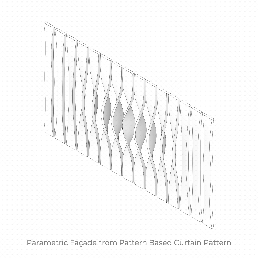 Parametric Façade from Pattern Based Curtain Pattern  Revit