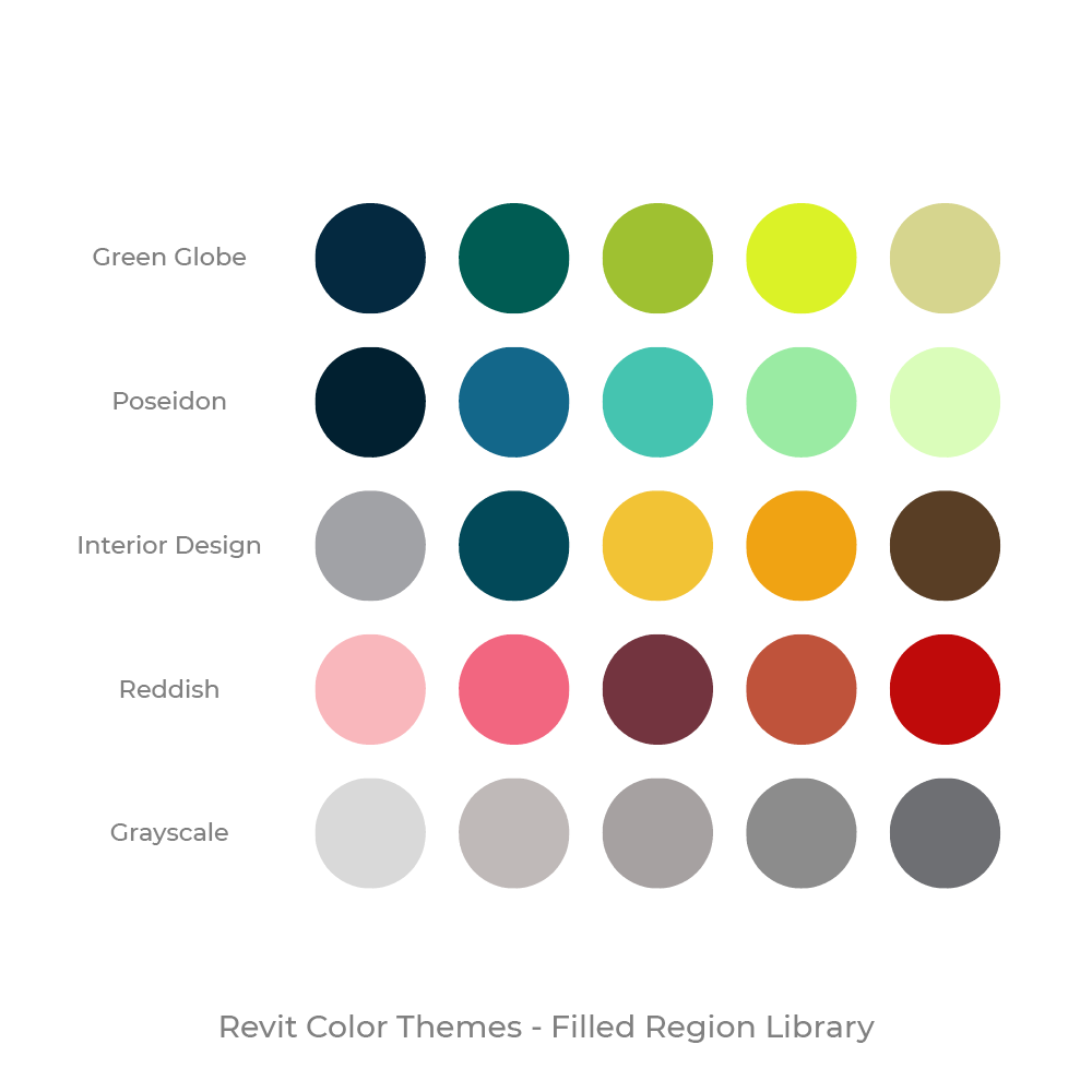 Revit Color Palette filled region 