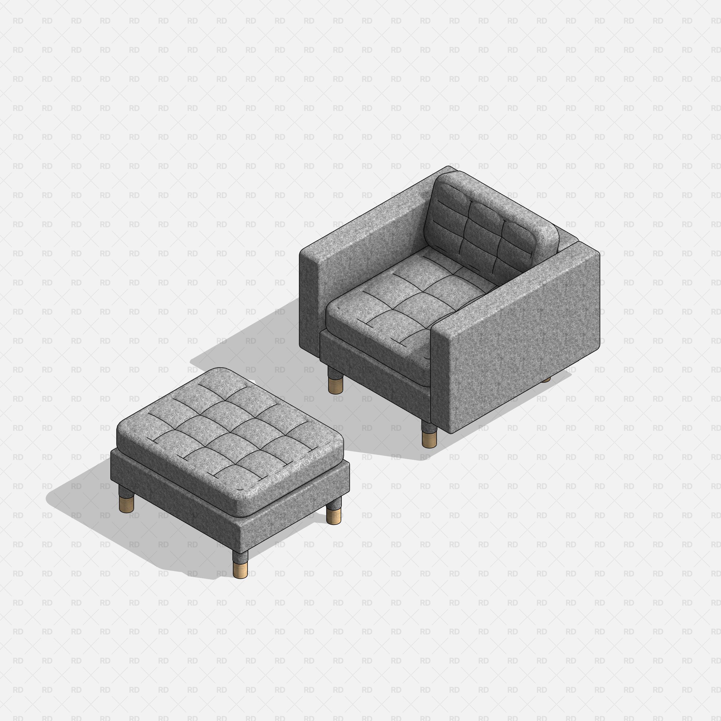 parametric revit sofa