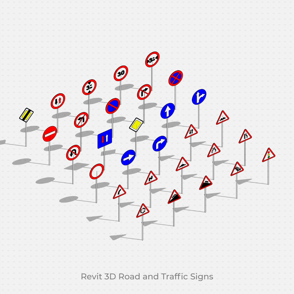 Revit Road and Traffic Signs 