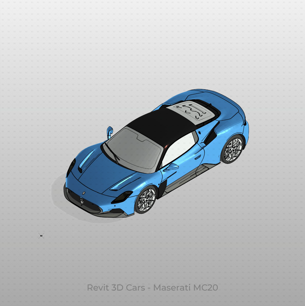 Revit 3D Vehicle Maserati MC20 Car download family