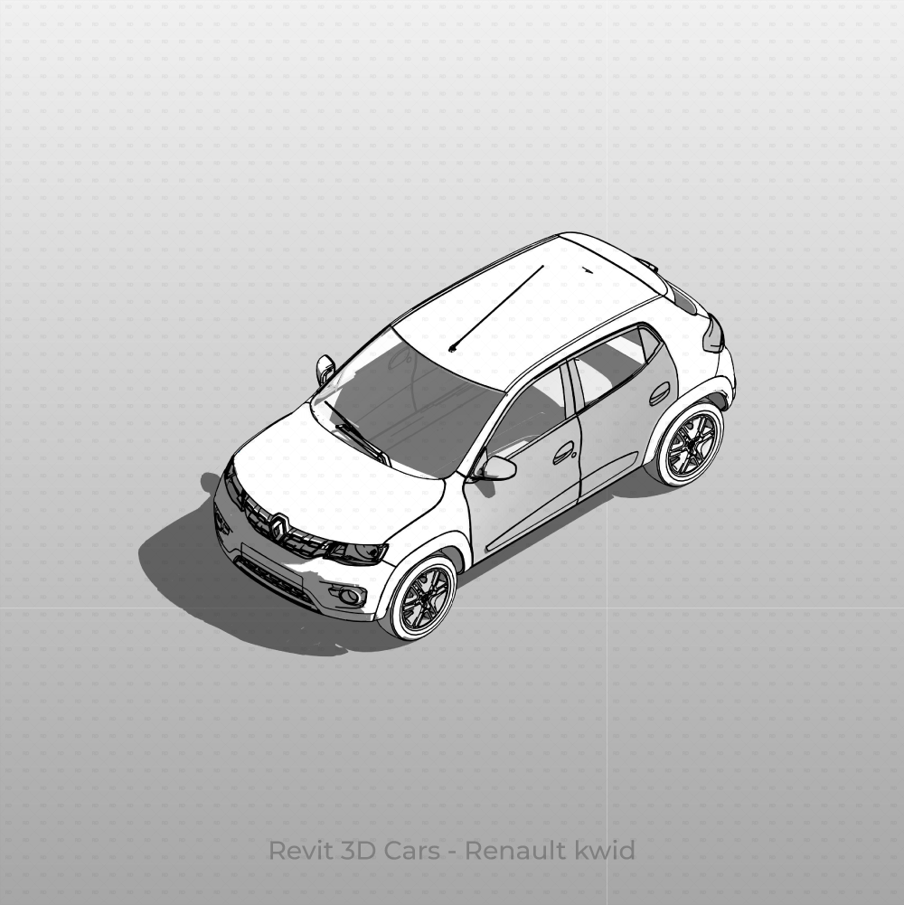 Revit 3D Vehicle Renault kwid Car download family
