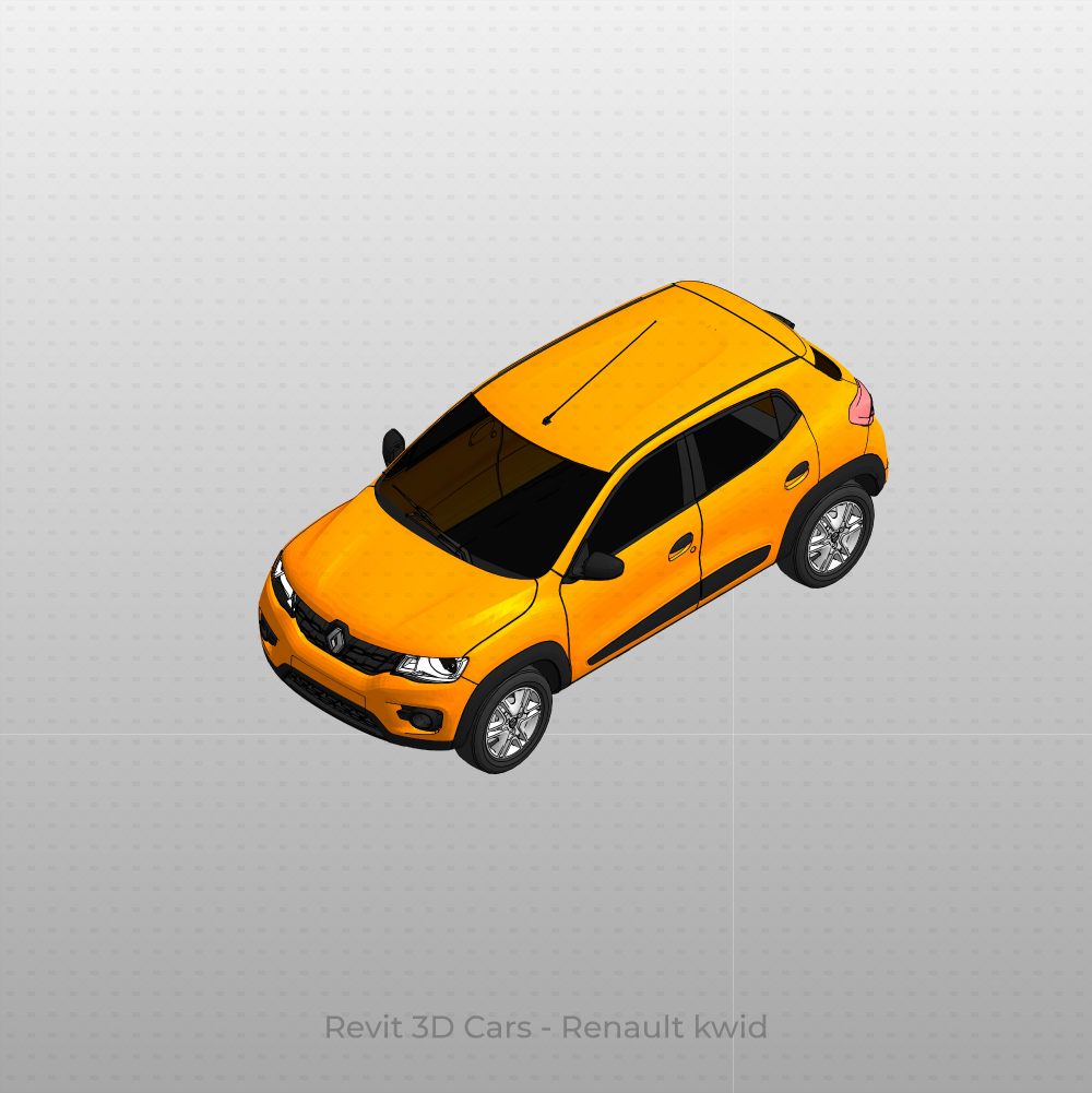 Revit 3D Vehicle Renault kwid Car download family