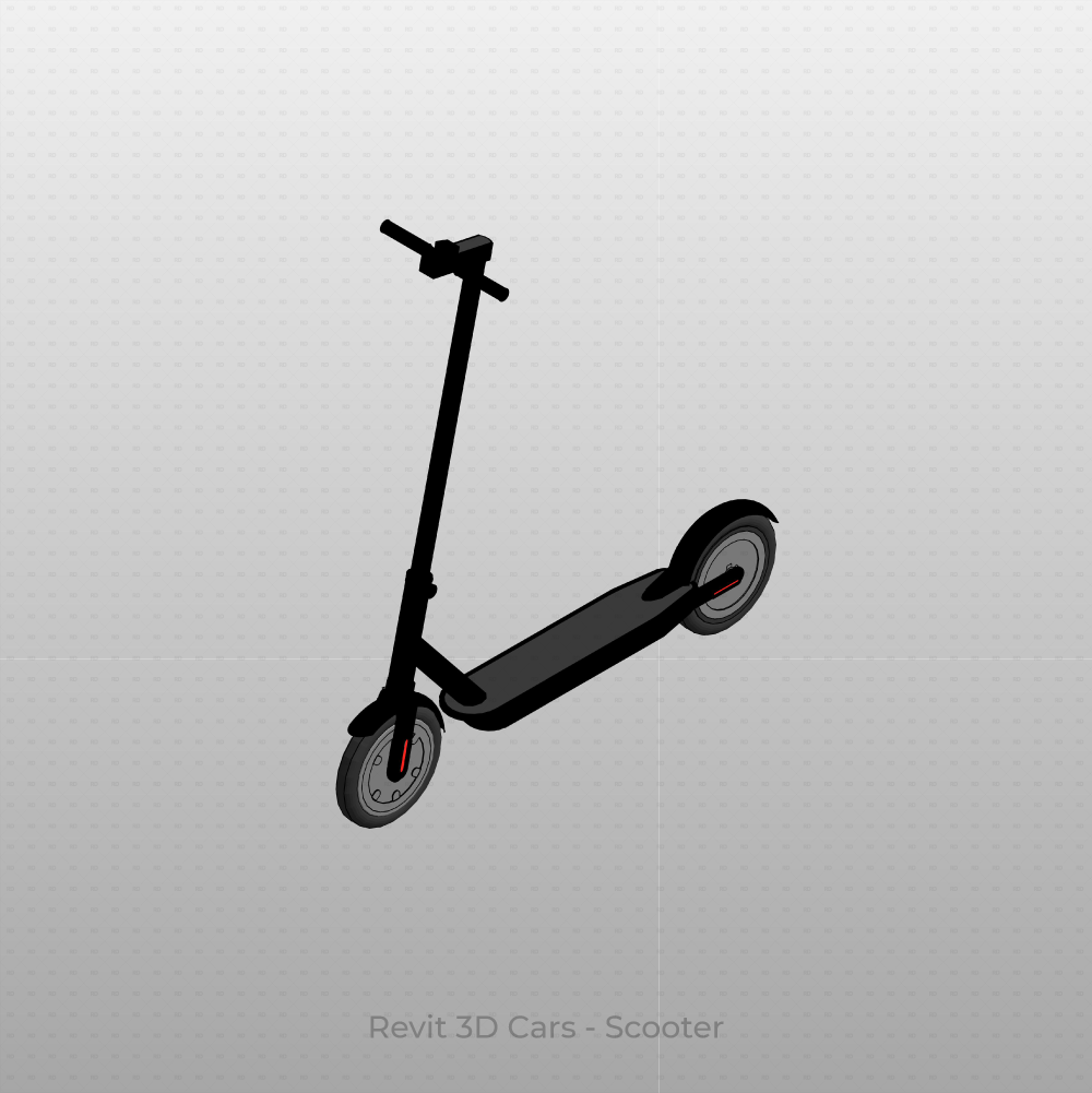 Revit 3D Vehicle Electric Scooter download family