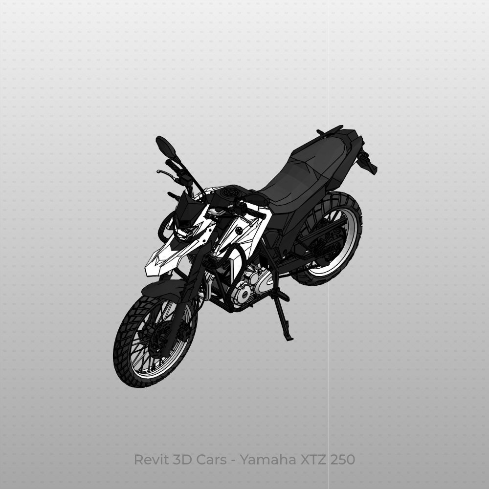 Revit 3D Vehicle: Yamaha XTZ 250 Motorcycle download family