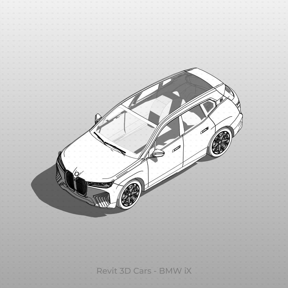Revit 3D Vehicle: BMW iX Car download family
