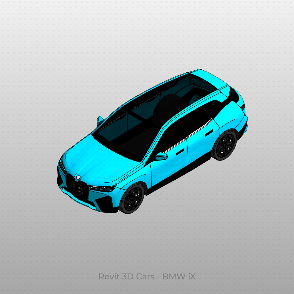Revit 3D Vehicle: BMW iX Car download family