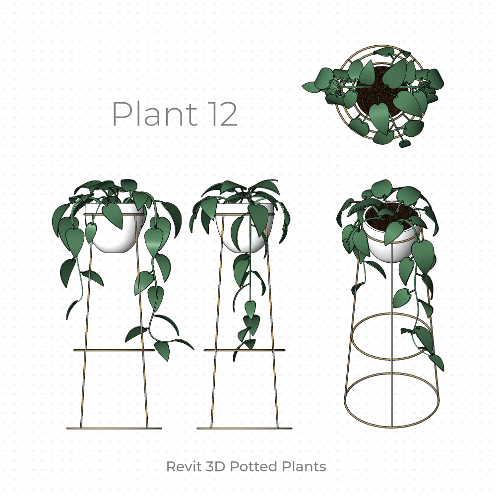 Revit Potted Plant Family ivy