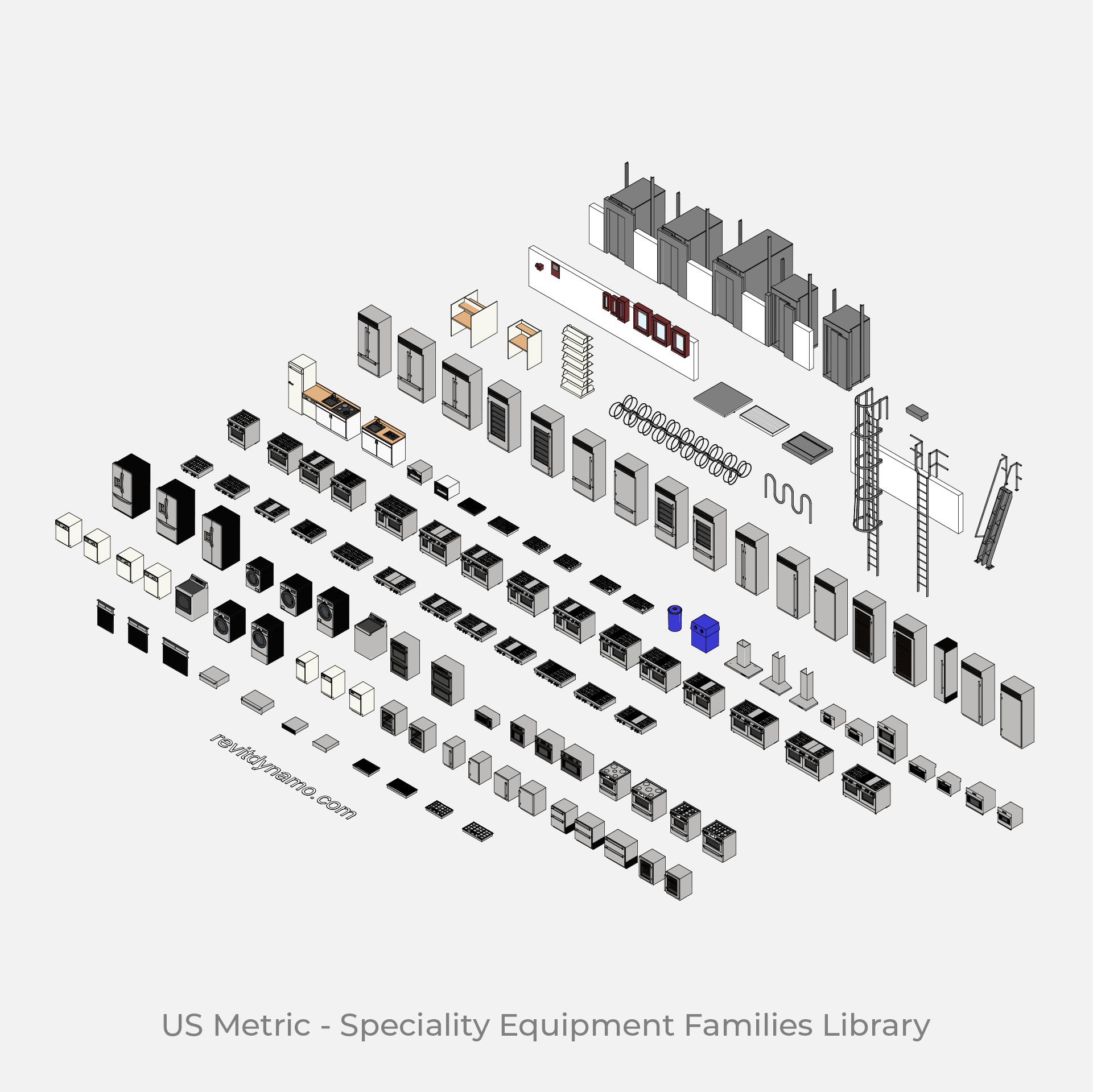 Revit 3D Specialty Equipment Families free download